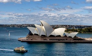 Aerial view of Australia's Sydney Opera House